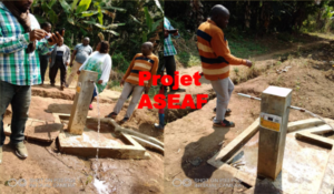 Construction de borne fontaine dans le quartier Bamengwou