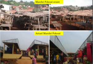 Construction et aménagement de hangar au marché de Fokoué