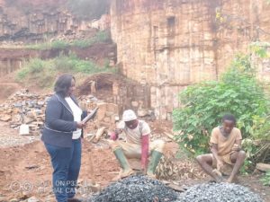 Carrière de pierre de Bamegwou