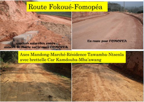 route fokoue-fomopea & axe marché residence tawamba -ntsenla